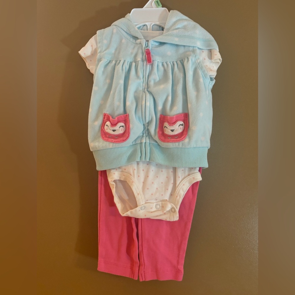 Infant Girls Adorable Baby Outfit with Hoodie and Pants 9 Months